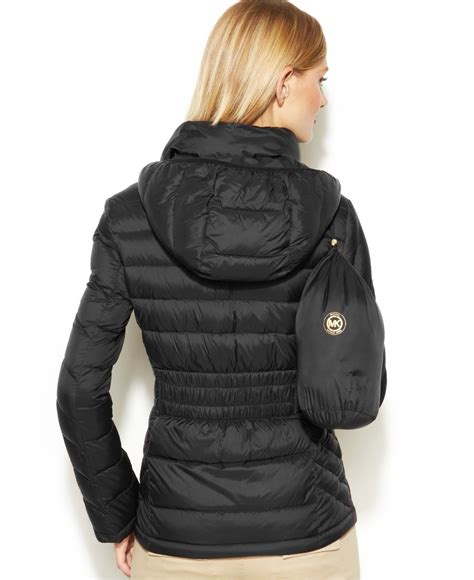 michael kors quilted sleeve winter jacket|Michael Kors lightweight puffer jacket.